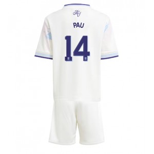Fotbalové Dres Aston Villa Pau Torres #14 Dětské Třetí Oblečení 2025-26 Krátký Rukáv (+ trenýrky)